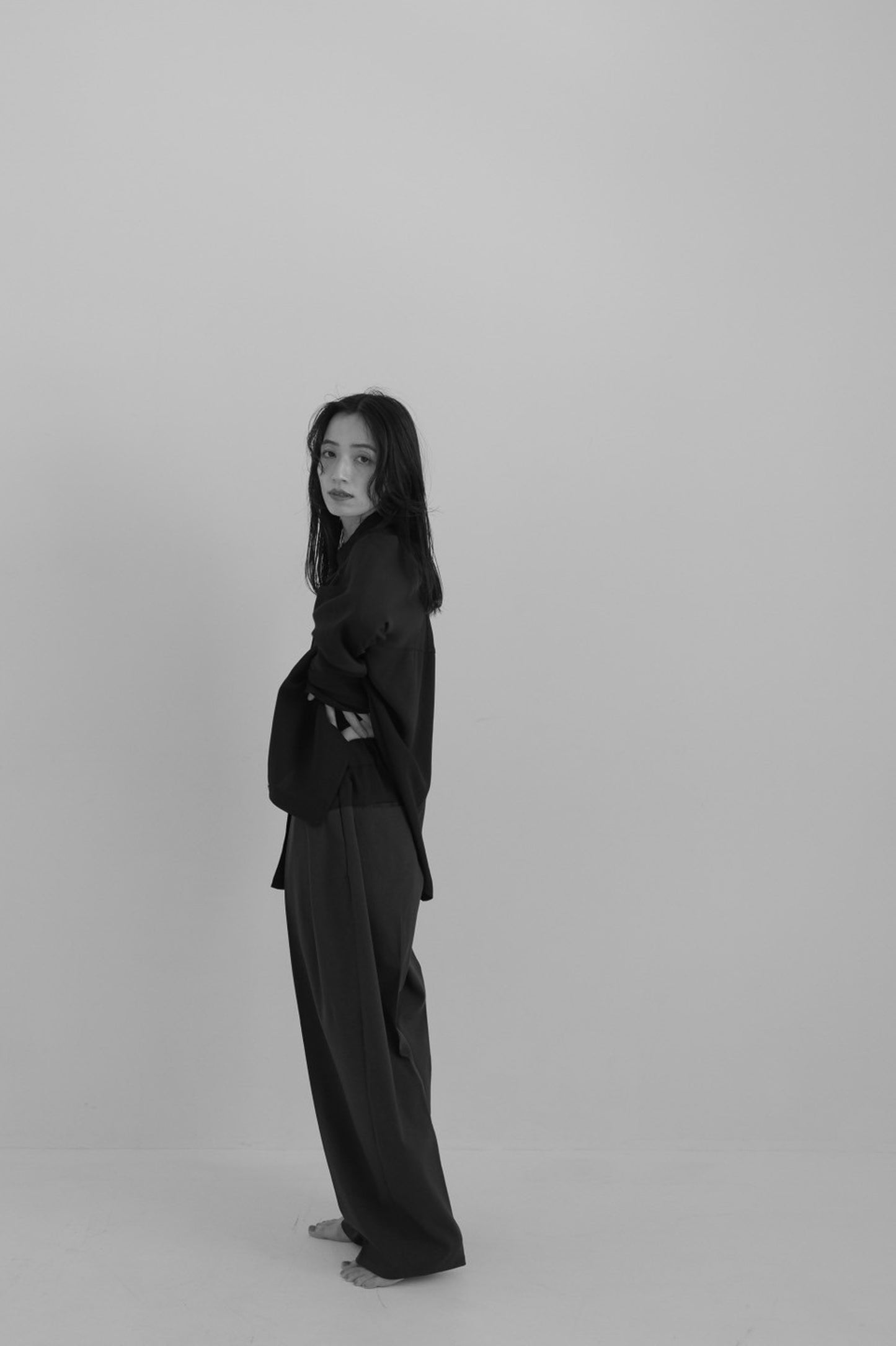 Bicolor curve pants (2color)