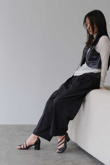 Bicolor curve pants (2color)