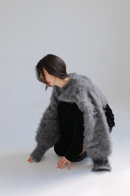 Shaggy knit tops (2colors)