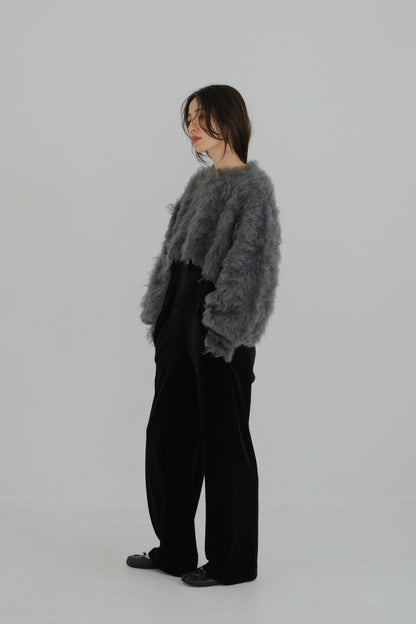 Shaggy knit tops (2colors)