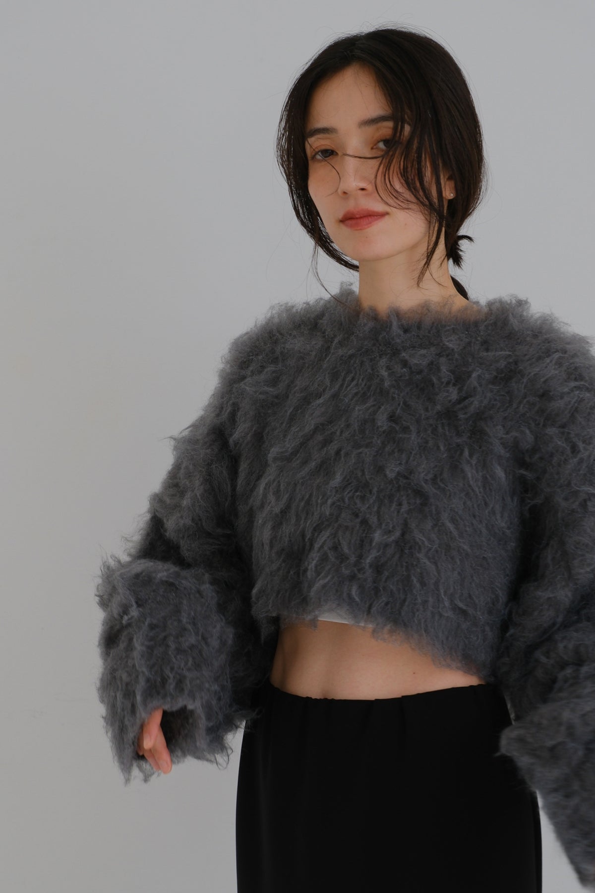 Shaggy knit tops (2colors)