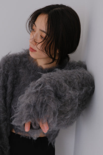 Shaggy knit tops (2colors)