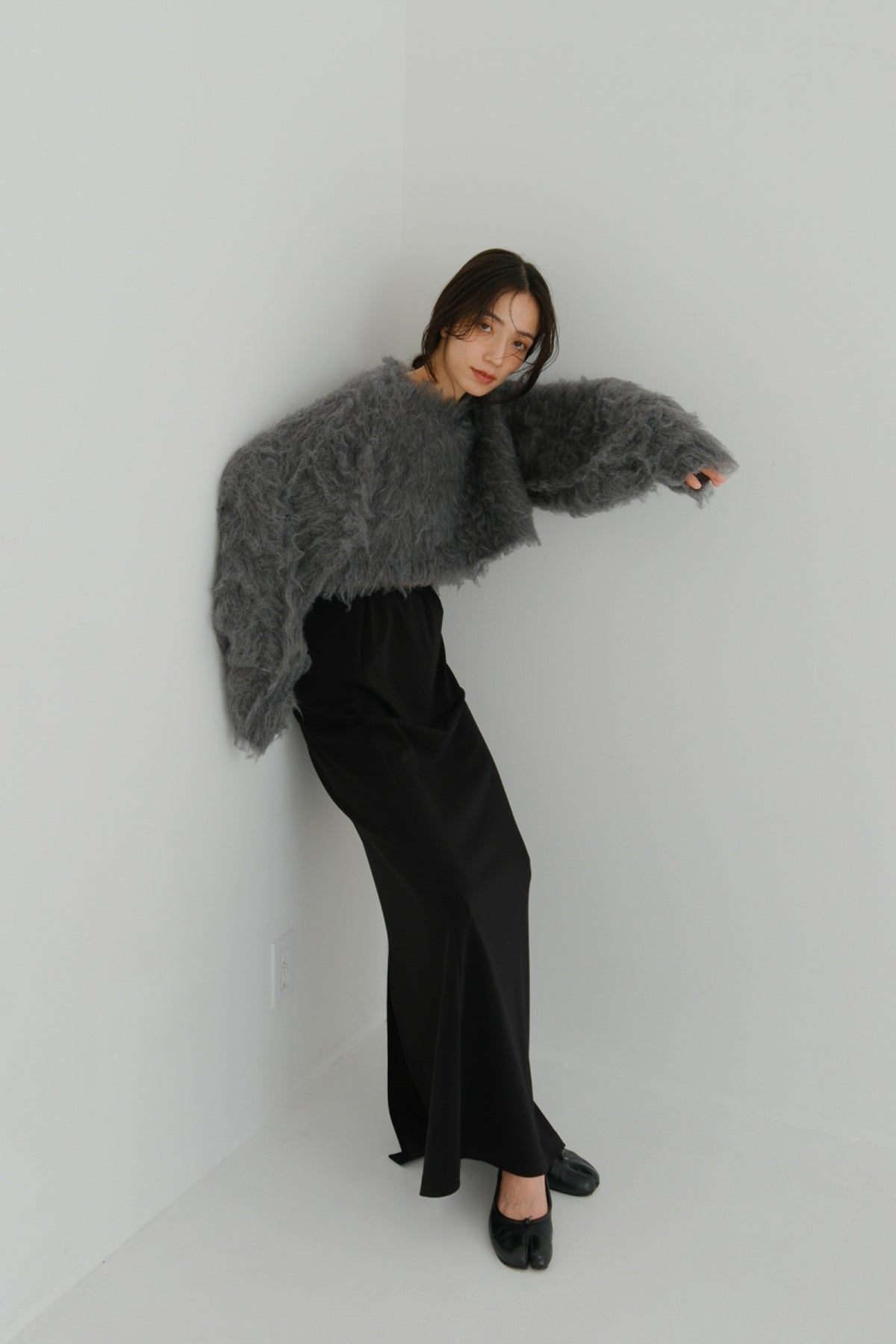 Shaggy knit tops (2colors)