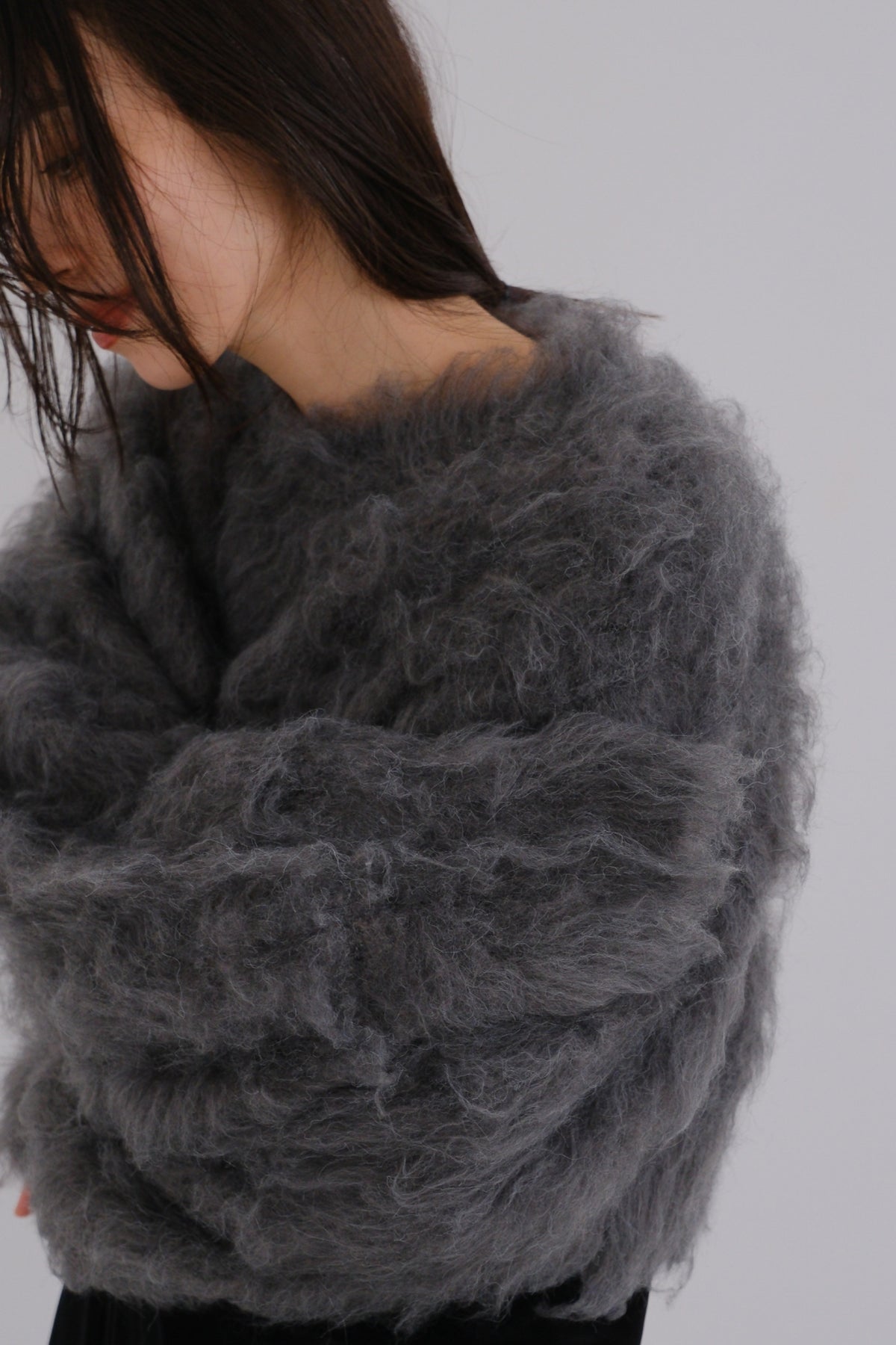 Shaggy knit tops (2colors)