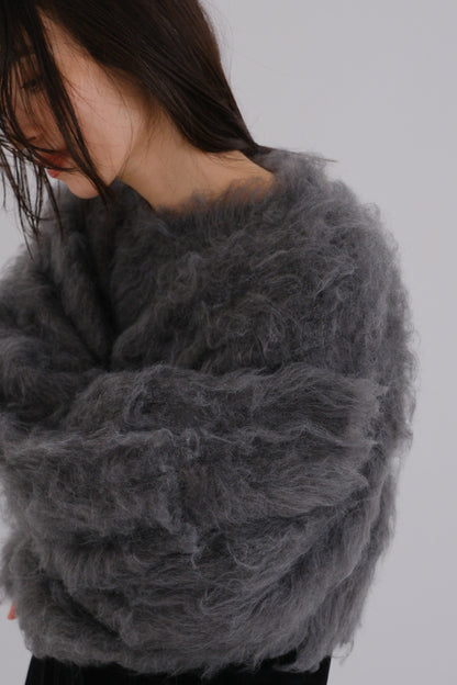 Shaggy knit tops (2colors)