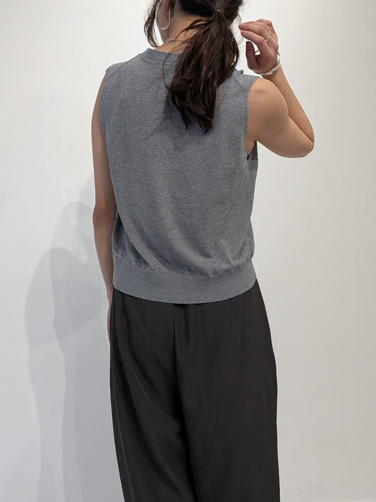 sheer layerd vest (2colors)