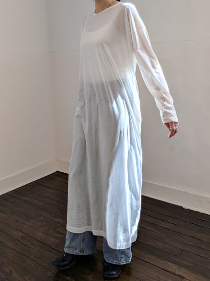 sheer long dress (3colors)