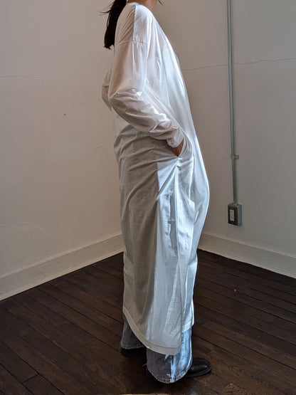 sheer long dress (3colors)