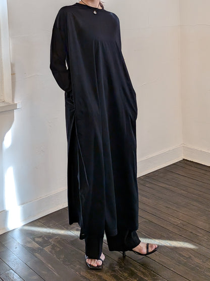 sheer long dress (3colors)