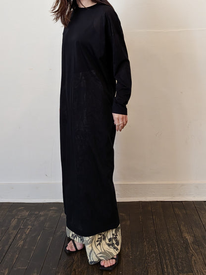 sheer long dress (3colors)