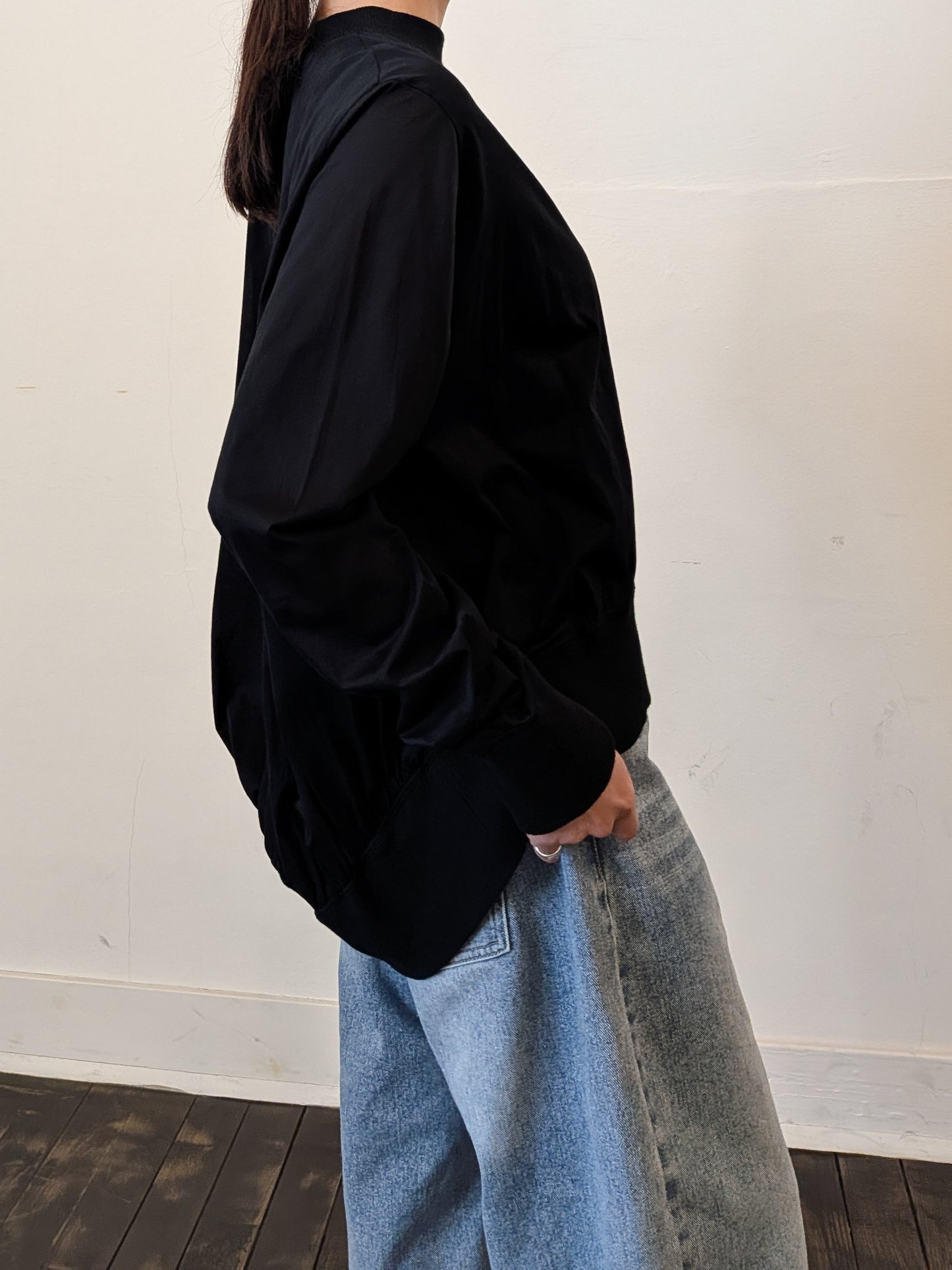 soft gather tops (2colors)