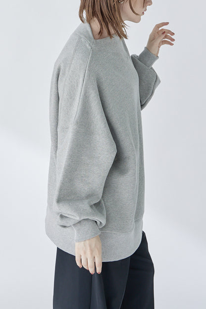 edge neck sweater (-grey-)