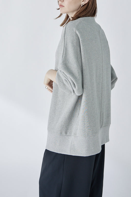 edge neck sweater (-grey-)