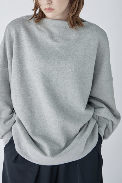 edge neck sweater (-grey-)