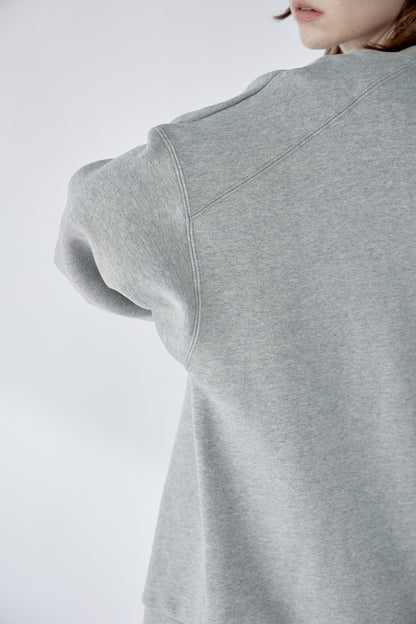 edge neck sweater (-grey-)